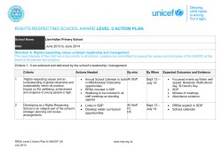 rights respecting school award level 2 action plan