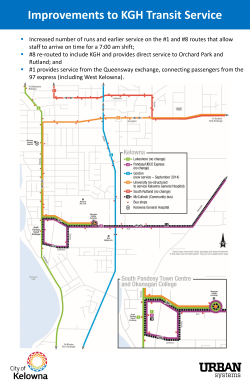 Increased number of runs and earlier service on the #1 and #8
