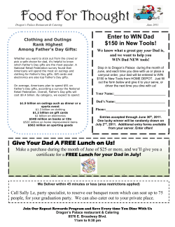 Food For Thought - Dragon`s Palace