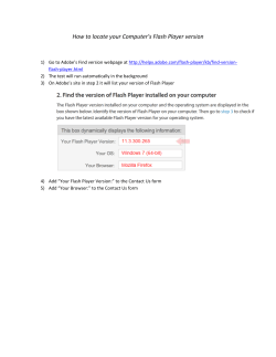 How To Locate Your Computer`s Browser and Flash Player Version