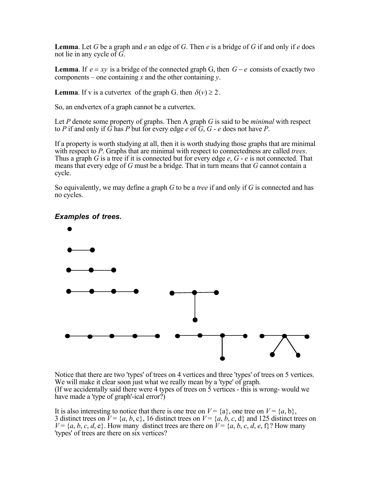 Lemma Let G Be A Graph And E An Edge Of G Then E Is A Bridge Of