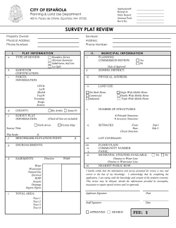 Survey Plat Review Application