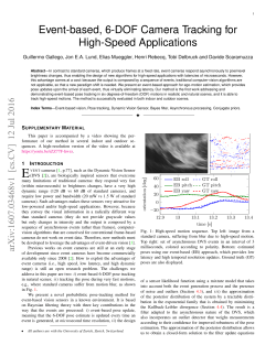 Event-based, 6-DOF Camera Tracking for High