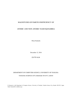 magnitudes of pareto inefficiency of atomic and non
