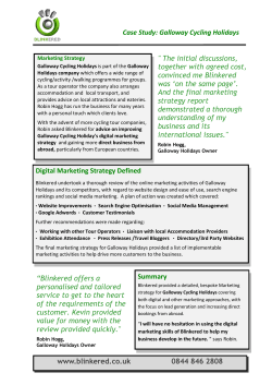 Case Study: Galloway Cycling Holidays Digital Marketing Strategy