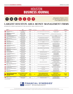 largest houston-area money management firms
