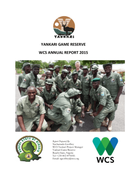 yankari game reserve wcs annual report 2015