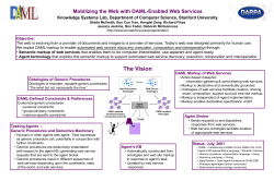 DAML Markup of Web Services - Stanford Knowledge Systems
