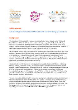 ABC Start Right Limerick Infant Mental Health