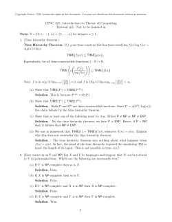 CPSC 421: Introduction to Theory of Computing Tutorial #2