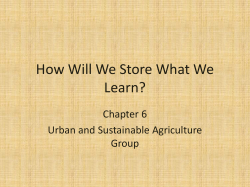 How Will We Store What We Learn?