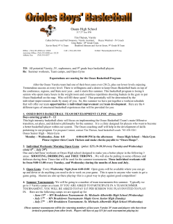 Scouting Responsibilities - Champlin Park Basketball