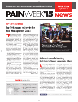 Top 10 Reasons to Stay in the Pain Management Game