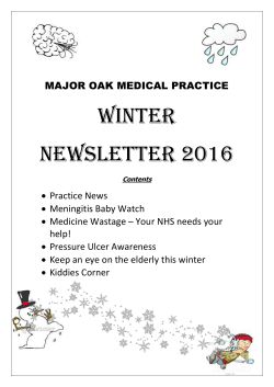 Read our Newsletter - Major Oak Medical Practice