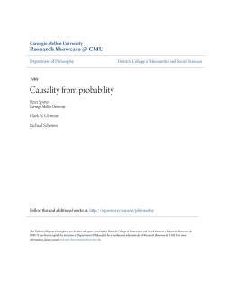 Causality from probability