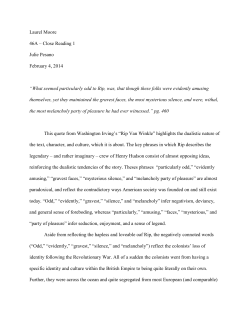 Sample Lit Response 3 (2015)