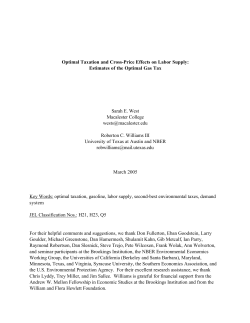 Optimal Taxation and Cross-Price Effects on Labor Supply