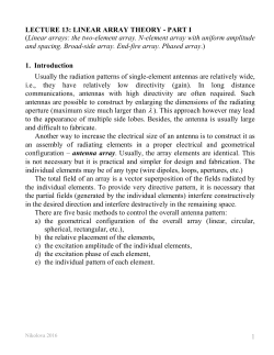 LINEAR ARRAY THEORY - McMaster University > ECE