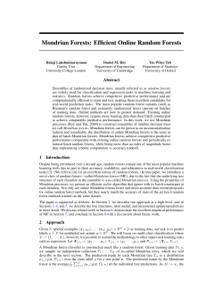 Mondrian Forests: Efficient Online Random Forests