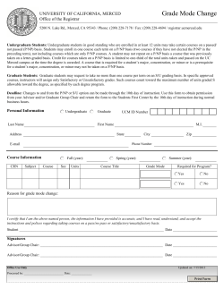 Grade Mode Change - Office of the Registrar