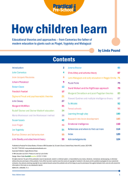 How children learn - Practical Pre
