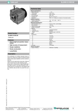 1 Cable pull SL3005