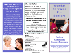 Srs Community Support Programs pamplet 3-3-2017