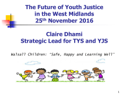 Claire Dhami PARTNERSHIP SUMMIT 25 Nov 2016