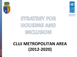 Strategy Presentation Cluj July 19 ARaulea High Level Meeting