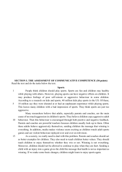 ASSESSMENT OF COMMUNICATIVE COMPETENCES (points)