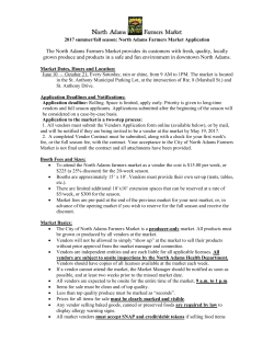 2017 Summer Fall Farmers Market Application