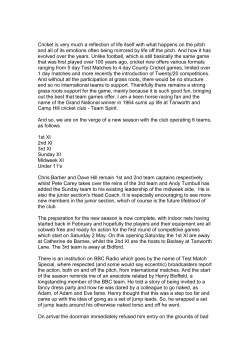 April 2015 Newsletter