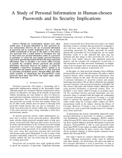 A Study of Personal Information in Human
