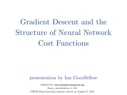 Gradient Descent and the Structure of Neural Network Cost Functions