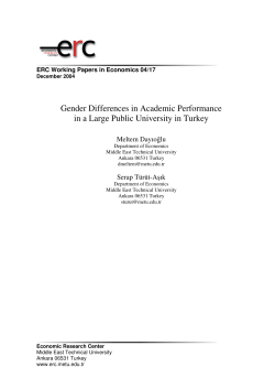 Gender Differences in Academic Performance in a Large Public