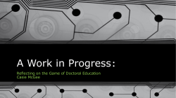 A Work in Progress - Marshall University
