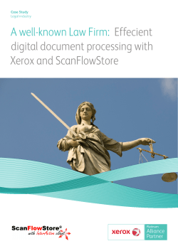 A well-known Law Firm: Effecient digital document