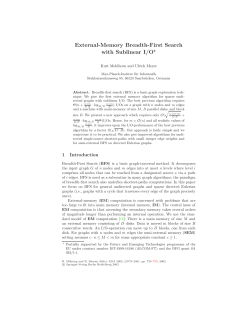 External Memory Breadth-First Search