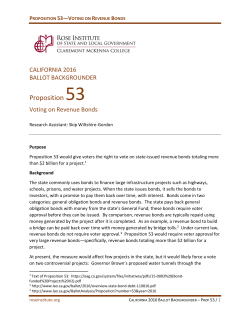 Proposition 53 - The Rose Institute of State and Local Government