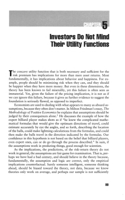 Investors Do Not Mind Their Utility Functions