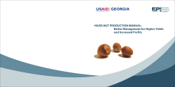 HAZELNUT PRODUCTION MANUAL