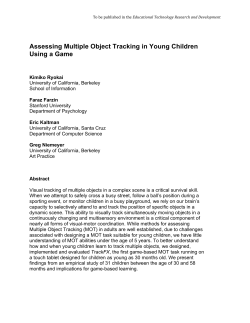 Assessing Multiple Object Tracking in Young Children Using a Game