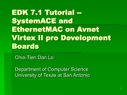 EDK 7.1 Tutorial -- SystemACE and EthernetMAC