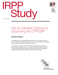 Not-So-Modest Options for Expanding the CPP/QPP