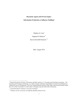 Placement Agents and Private Equity: Information Production or