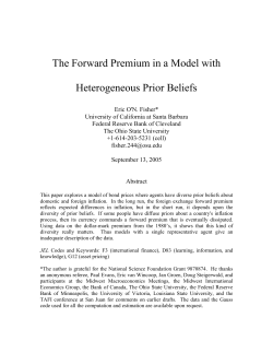 The Forward Premium in a Model with Heterogeneous Prior Beliefs