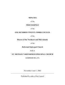 MINUTES of the PROCEEDINGS of the ONE HUNDRED TWENTY