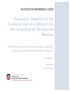 Economic Impacts of the Construction of a Mixed Use Development
