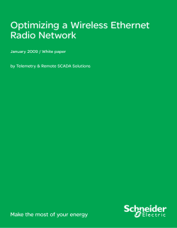 Optimizing a Wireless Ethernet Radio Network