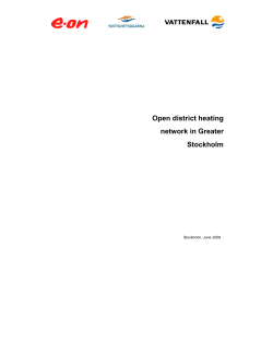 Open district heating network in Greater Stockholm
